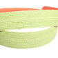 Malo Green Orange Braided Metal Buckle Waist Cintura Belt