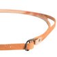 Scervino Street Women Orange Silver Metal Buckle Skinny Belt