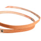 Scervino Street Women Orange Silver Metal Buckle Skinny Belt