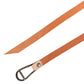 Scervino Street Women Orange Silver Metal Buckle Skinny Belt