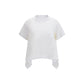 Sacai White Cotton T-Shirt