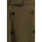 Burberry Bicolor Cotton Midi Skirt