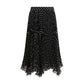 Valentino Black Silk Skirt