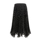 Valentino Black Silk Skirt