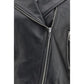 Diesel Black Calf Leather Bos Taurus Leather Jacket