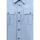Prada Blue Cotton Shortsleeve Shirt