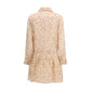 Kristina Ti Multicolor Ramie Casual Dress