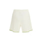 Casablanca White Cotton Bermuda Shorts