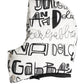 Dolce & Gabbana White Logo Print Whole Head Wrap Capello Hat