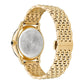 Versace Gold Stainless Steel Dress Watch