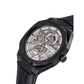 Pierre Cardin Black Leather Dress Watch