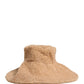 Dolce & Gabbana Beige Virgin Wool Fur Women Knitted Capello Hat