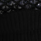 Dolce & Gabbana Black Wool Crystal Embellished Balaclava Hat