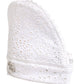 Dolce & Gabbana White Cotton Embroidered DG Crystal Headwear Hat