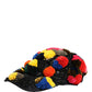 Dolce & Gabbana Multicolor Pom Poms Sequin Embellishment Hat