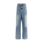Haikure Blue Cotton Relaxed Fit Jeans