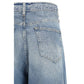 Haikure Blue Cotton Relaxed Fit Jeans
