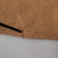 Dolce & Gabbana Brown Cashmere Knitted Men Neck Warmer One Size Scarf