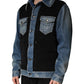 Dolce & Gabbana Black Blue Cotton Denim Blouson Men  Jacket