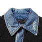 Dolce & Gabbana Black Blue Cotton Denim Blouson Men  Jacket