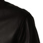 Dolce & Gabbana Black LambskinLeather Full Zip Biker Jacket