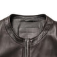 Dolce & Gabbana Black LambskinLeather Full Zip Biker Jacket