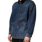 Dolce & Gabbana Black Blue Cotton Denim Blouson Men Jacket
