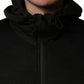 Dolce & Gabbana Men Black Hooded Full Zip Bomber Jacket