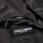 Dolce & Gabbana Men Black Hooded Full Zip Bomber Jacket