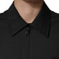 Dolce & Gabbana Black Wool Logo Full Zip Men Bomber Jacket