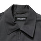 Dolce & Gabbana Black Wool Logo Full Zip Men Bomber Jacket
