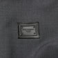 Dolce & Gabbana Black Wool Logo Full Zip Men Bomber Jacket
