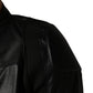 Dolce & Gabbana Black Nylon Full Zip Men Biker Coat Jacket