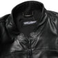 Dolce & Gabbana Black Nylon Full Zip Men Biker Coat Jacket