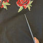 Dolce & Gabbana Black Lace Angel Roses Cardigan Sweater