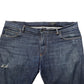 Dolce & Gabbana Dark Blue Washed Skinny Cotton Denim  Jeans