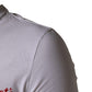President's White Logo Embroidery Cotton Men Crew Neck T-shirt