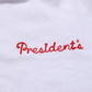 President's White Logo Embroidery Cotton Men Crew Neck T-shirt