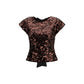 Ganni Brown Polyester Blouse