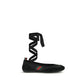 Gucci Black Fabric Ballet Flats