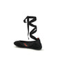 Gucci Black Fabric Ballet Flats
