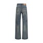 Diesel Blue Cotton Straight-Leg Jeans