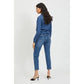 Vila Clothes Blue Cotton Blouse