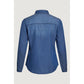 Vila Clothes Blue Cotton Blouse