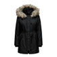 Only Black Polyester Parka
