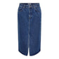 Only Blue Cotton Long Skirt