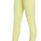 PINKO Yellow Cotton Stretch Low Waist Skinny Casual Trouser Pants