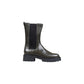 Calvin Klein Jeans Gray Leather Ankle Boots