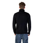 Gianni Lupo Black Marabou Turtleneck