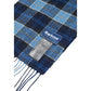 Barbour Blue Wool Scarf